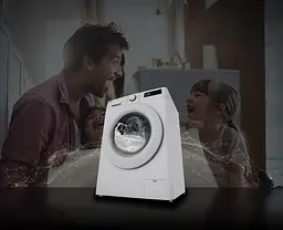 Пральна машина LG фронтальна, 10кг, 1400, A, 57см, дисплей, пара, інвертор, білий - мініатюра 4