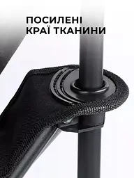 Крісло для пікніка складне стілець розкладний крісла туристичний стільці для риболовлі природи рибалки відпочинку дачі з підсклянником чохол чорний - мініатюра 13