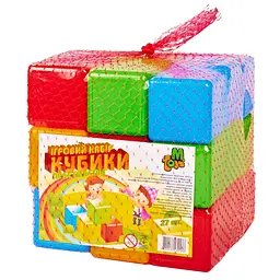 Ігровий набір кольорових кубиків 09064, 27 шт