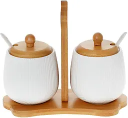 Набір банок з ложками Nouvelle Home Violal 2 банки Bona 20х9х17 см kuh0008066