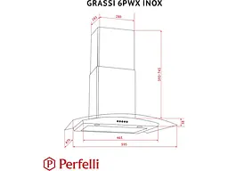 Витяжка Т-подібна Perfelli GRASSI 6PWX INOX - мініатюра 11