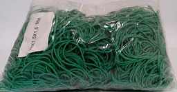 Банківські гумки, Plast, №70, зелені, 1,5 мм, діаметр 70 мм, 1 кг, для пакування та в'язання зелені