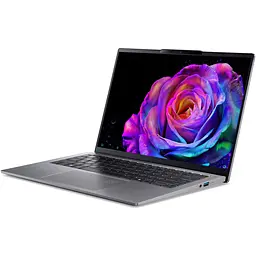 Ноутбук Acer Swift Go 14 AI OLED SFG14-64-R686 з процесором AMD Ryzen™AI 7 350 pana la 5.0GHz, 14'', WUXGA, OLED, 32GB LPDDR5X RAM, 1TB SSD, AMD Radeon™ 86 - мініатюра 3