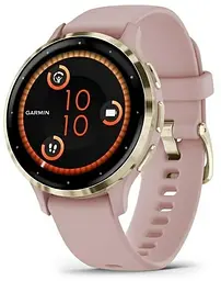 Смарт-годинник Garmin Venu 3S Soft Gold S. Steel Bezel w. Dust Rose Case and S. Band (010-02785-03)