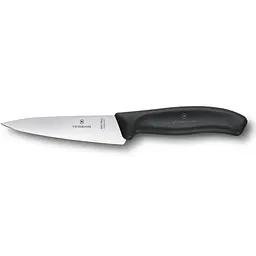Кухонный нож Victorinox SwissClassic Carving лезвие 12см с черн. ручкой в ​​подар.