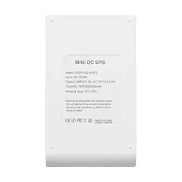 Джерело безперебійного живлення Mini UPS WGP UPS103C 20000mAh 5V/12V/12V, Li-ion 4*5Ah, для роутера та оптичного терміналу (42-00253) - мініатюра 5