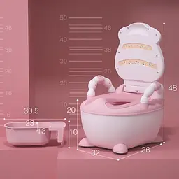 Горщик з м'яким сидінням Babyhood BHDNNZBQ корівка Рожевий - мініатюра 5
