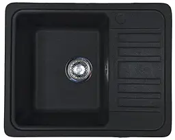 Кухонна мийка Adamant Small 570x455x180 чорний металік 440223, Чорний