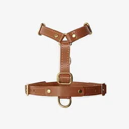 Шкіряна анатомічна шлея для собак "Classy" XS руда (обхват грудини 28-36 см) - мініатюра 5