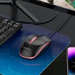 Миша дротова Borofone BG10 Soaring Black - мініатюра 7