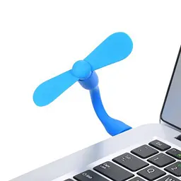 Вентилятор мобільний USB синій - мініатюра 2