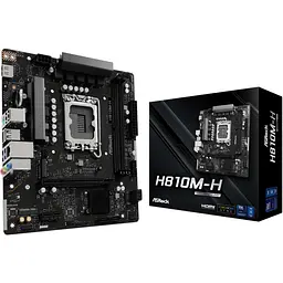 AsRock H810M-H (1851/H810, 2*DDR5, PCIex16, HDMI, 4xSATA, M.2, Glan, 7.1ch, mATX) - мініатюра 5