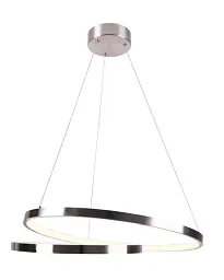 Люстра підвісна світлодіодна кругла Goldlux 328045 Zefira 50 Led 1x40W 4000K 3700Lm IP20 Нікелевий - мініатюра 3