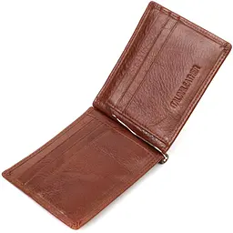 Зручний затискач для грошей із натуральної гладкої шкіри ST Leather 19427 коричневий - мініатюра 9
