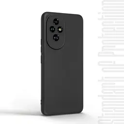 Чехол-накладка для смартфона Honor 200, противоударный, силиконовый, термополиуретановый (ТПУ), с защитой камеры и корпуса, черный, защита всего корпуса, ArmorStandart (ARM80646) - мініатюра 2