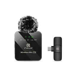Мікрофон Puluz для телефону приймач Type-C Black (PU646B)