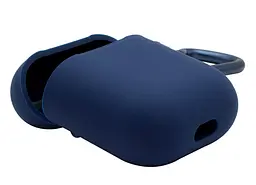 Чохол для навушників Apple AirPods Silicone Case with carbine [Midnight Blue] [39574] - мініатюра 5