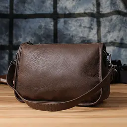 Практична жіноча сумка на плече із натуральної шкіри Vintage 23003 коричневий - мініатюра 9