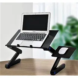 Багатофункціональний столик-трансформер для ноутбука Laptop Table T8 з охолодженням - мініатюра 8