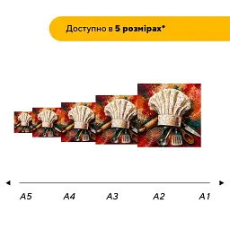 Дерев'яний фігурний пазл puzzlean Кухарський Ковпак, А3, Дерев'яна коробка 200 елементів - мініатюра 2