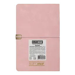 Щотижневик датований Buromax Velour 2026 A5 штучна шкіра рожевий (BM.2710-10) - мініатюра 2