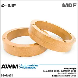 Проставки під динаміки AWM H-621 Volkswagen Bora, Golf, Passat, Skoda Fabia - мініатюра 6
