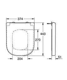 Сидіння для унітазу Grohe Euro Ceramic 39330001, Білий - мініатюра 3