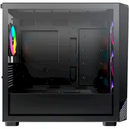 Корпус Montech X5M, Black, Mid Tower, без БЖ, для Micro ATX / Mini ITX, 1xType-C / 1xUSB 3.0 / 1xUSB 2.0, макс. CPU - 165 мм / GPU - 405 мм, 4x120 мм ARGB, бічна панель із загартованого скла - мініатюра 4