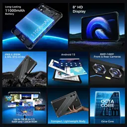 Планшет OUKITEL RT3 plus 8" 4/128GB NFC LTE Black (6941749808516) - мініатюра 4