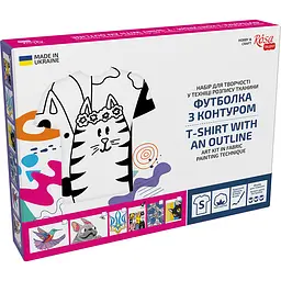 Футболка-розмальовка, Котики , бавовна 100%, розмір S, ROSA Talent - мініатюра 3
