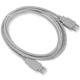 Подовжувач USB (штекер A — гніздо А) version 2.0 1,8метра сірий - мініатюра 2