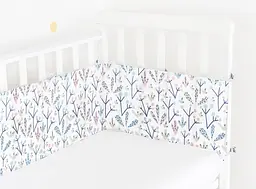 Бортики в дитяче ліжечко 30x120 FLOWERS, рожевий (WeltBed_BushRose_30x120) - мініатюра 2
