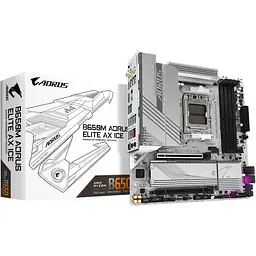 Материнська плата Gigabyte B650M Aorus Elite AX Ice Socket AM5