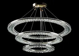 Люстра світлодіодна Splendid Ray L9966/800+600+400/3 LED, 145W, золото, білий, для зали, регульована висота - мініатюра 3