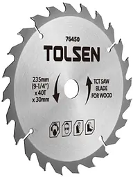 Диск пильний по дереву 235х60Tх30мм Tolsen hoz0013985