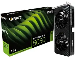 Відеокарта Palit RTX 5050 8GB Dual (NE65050019P1-GB2070D) (GDDR6, 128 bit, PCI-E v5.0 x16) - мініатюра 9