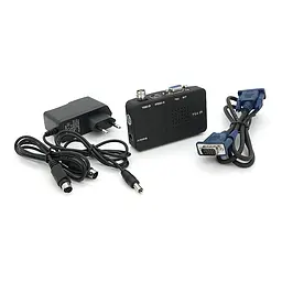 Конвертер Voltronic VGA to BNC, IN-BNC (тато) на OUT-VGA(мама), Black, Пакет Q25 - мініатюра 4
