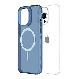 Захисний чохол Vokamo для iPhone 15 Pro з магнітним кільцем блакитний - мініатюра 2