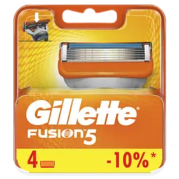 Змінні картриджі для гоління Gillette Fusion, 4 шт. - мініатюра 2