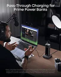 Мережевий зарядний пристрій Anker Charging Base for Anker Prime 150W Black (A1903G11) - мініатюра 3