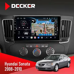 Штатна магнітола Hyundai Sonata 2008-2010 Decker D9-011 4x64, DSP, 4G, 360 Decker (НФ-00005799)