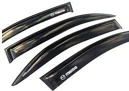 Дефлектори вікон вітровики Mazda 6 2002-2007 Седан Скотч 3M Voron Glass - мініатюра 4