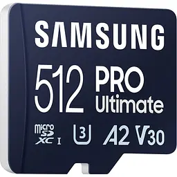 Карта пам'яті Samsung microSDXC 512GB Class 10 UHS-I U3 V30 A2 PRO Ultimate + SD Adapter [MB-MY512SA] [112858] - мініатюра 5