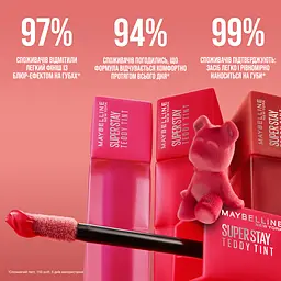 Помада-тінт для губ Maybelline New York Super Stay Teddy Tint відтінок 40 (Petalcore) 5 мл (B3500600) - мініатюра 5