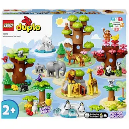 Конструктор LEGO DUPLO Дикие животные мира, 142 детали (10975)