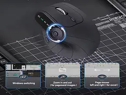 Вертикальна миша бездротова JOMAA 2,4G Bluetooth hub_fo7kvr - мініатюра 4