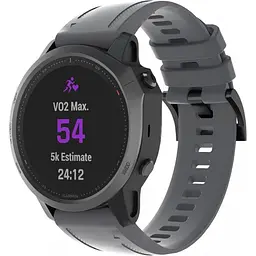 Ремінець ArmorStandart Silicon для Garmin 20mm Grey (ARM60812) [141555] - мініатюра 2