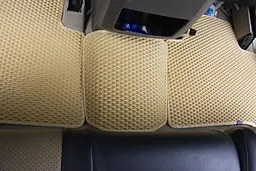 Килимки в салон EVA для Toyota Prado 120 2002-2010 (Металевий підп'ятник) Сірі-Сірій кант 5 шт - мініатюра 3