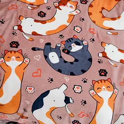 Плед Love You Кото-батончики фліс 150x200 см (8192) - мініатюра 4