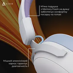 Навушники Ajazz AHM08 MAX 3-Mode White (AHM08-MAX-PWB) - мініатюра 15
